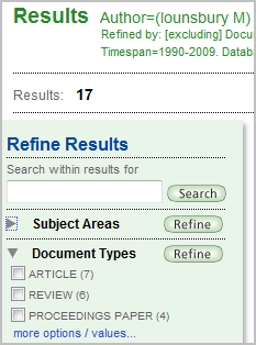 Refine results